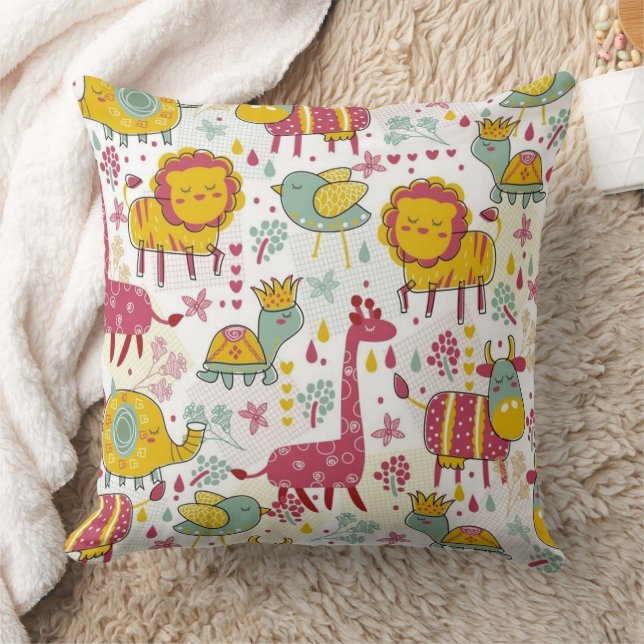 Animal Pride Throw Pillow 20" x 20" (Blanket)