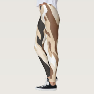 Animal print abstract leggings
