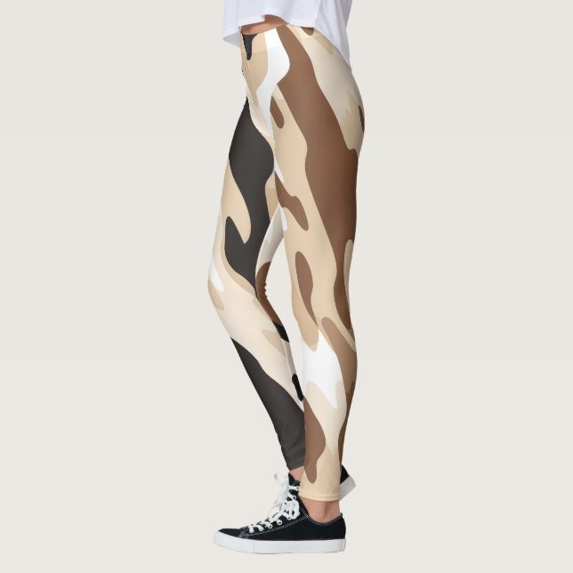 Animal print abstract leggings (Left)
