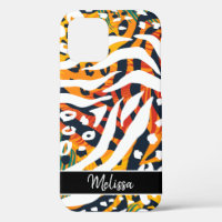 Animal Print Abstract Pattern Personalised Name