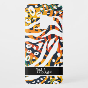 Animal Print Abstract Pattern Personalised Name Case-Mate Samsung Galaxy S9 Case