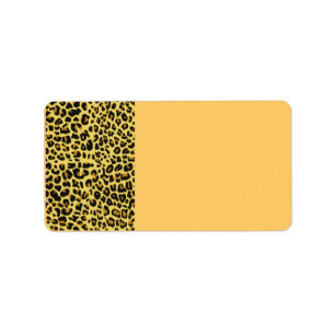 Animal Print Address Label