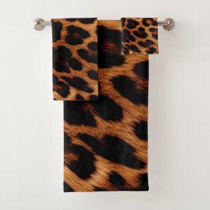 Animal Print Bath Towel Set