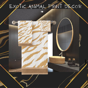 Animal Print  Bath Towel Set