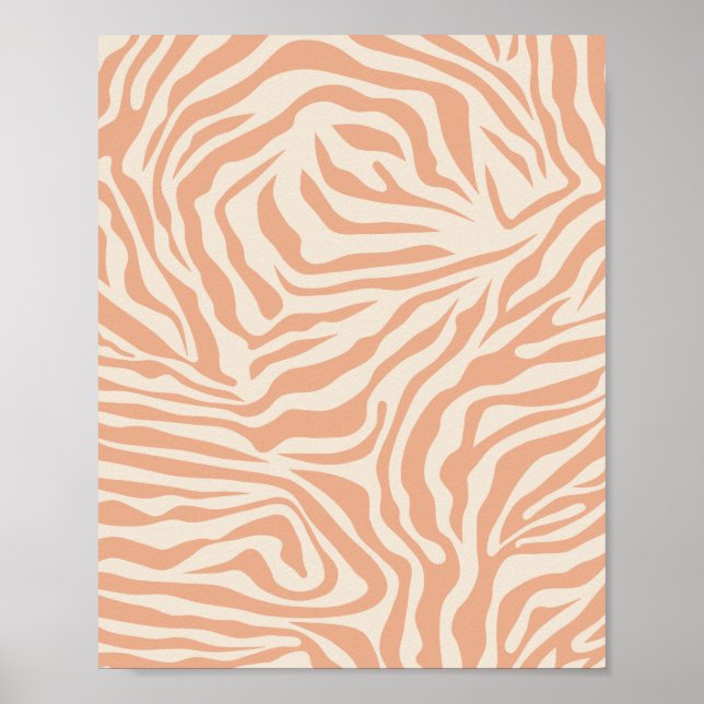 Animal Print Beige Zebra Stripes (Front)