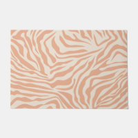Animal Print Beige Zebra Stripes