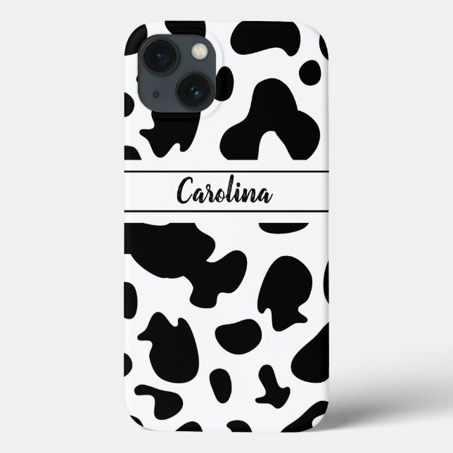 animal print black and white pattern Case-Mate iPhone case (Back)