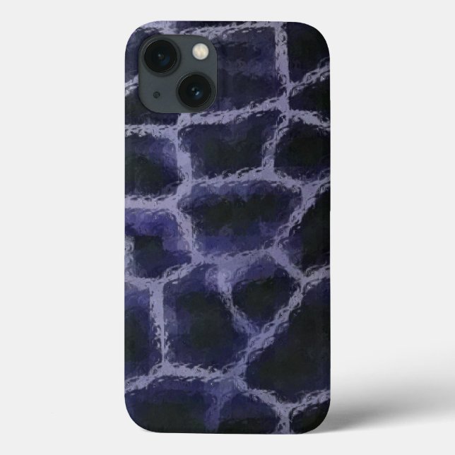 Animal Print Blue Case-Mate iPhone Case (Back)
