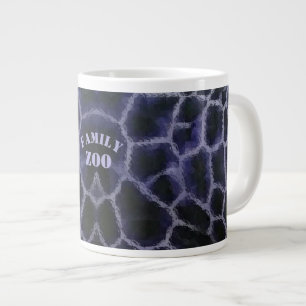 Animal Print Blue Large Coffee Mug