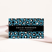 Animal Print, Blue Leopard, Cheetah Spots, Hearts