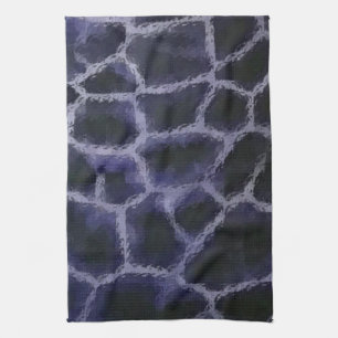 Animal Print Blue Tea Towel