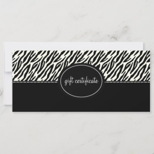 Animal Print Boutique Style Gift Certificates