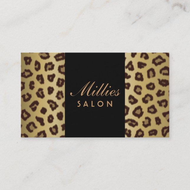 Animal Print Business Card (Front)