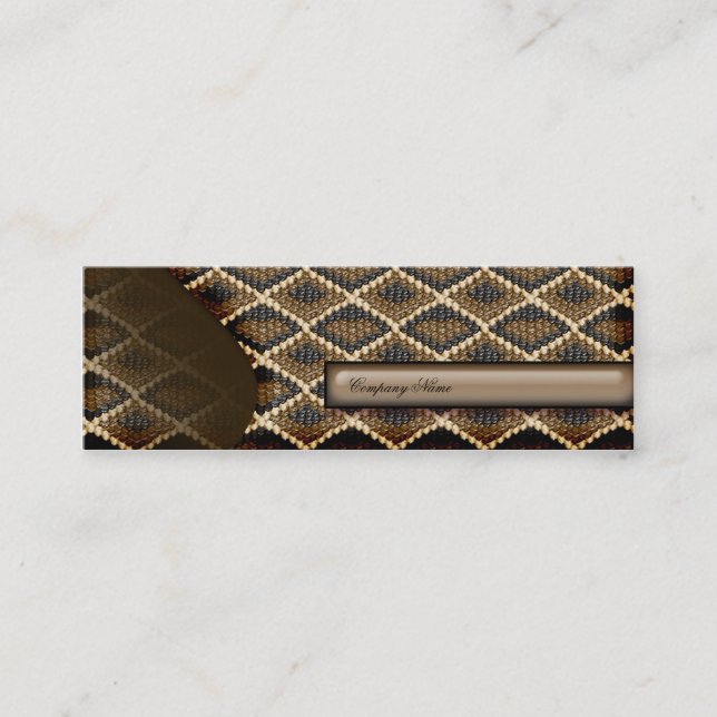 Animal Print business Card (Front)