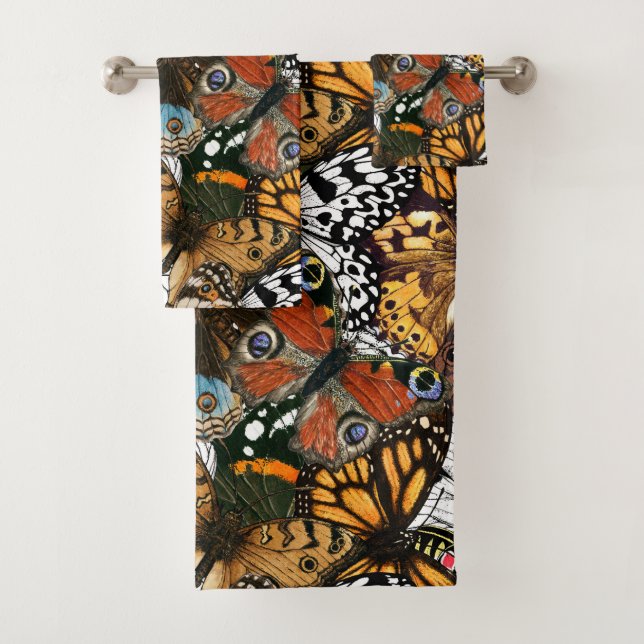 Animal print. Butterfly wings. Bath Towel Set (Insitu)