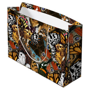 Animal print. Butterfly wings. Large Gift Bag