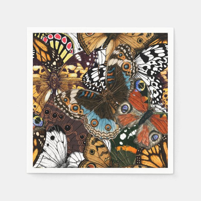 Animal print. Butterfly wings. Napkin (Front)