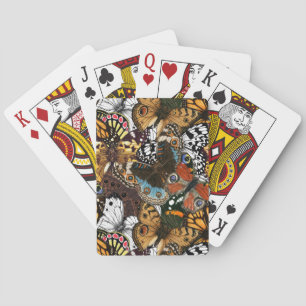 Animal print. Butterfly wings. Playing Cards