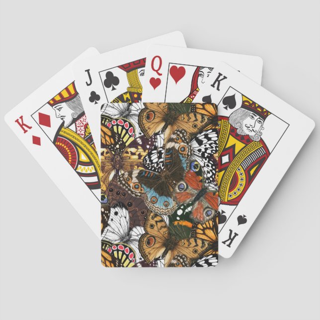 Animal print. Butterfly wings. Playing Cards (Back)