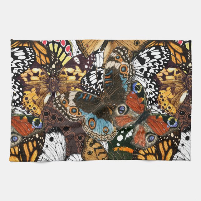Animal print. Butterfly wings. Tea Towel (Horizontal)