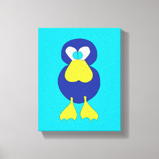ANIMAL PRINT / CANVAS OF CUTE BLUE BOY DUCK