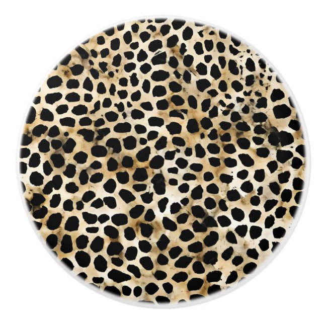 Animal Print - Ceramic Knob (Front)
