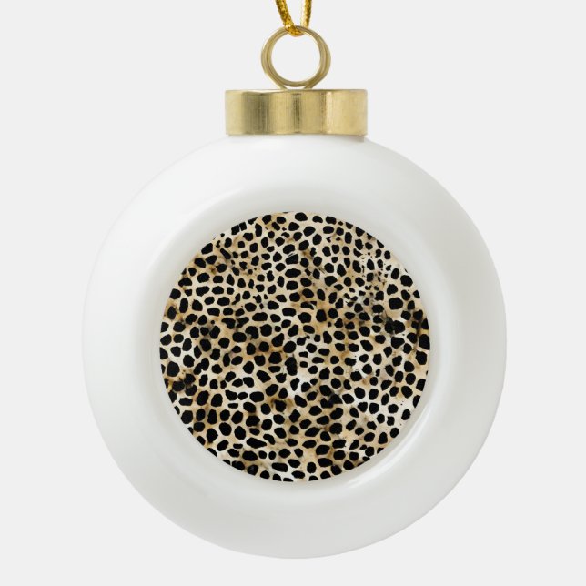 Animal Print - Ceramic Ornament (Front)