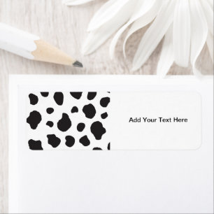 Animal Print (Cow Print), Cow Spots - White Black