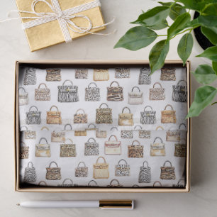 Animal Print Designer Handbag Fashion Pattern Tissue Paper