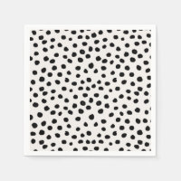 Animal Print Dots Black And White Dalmatian