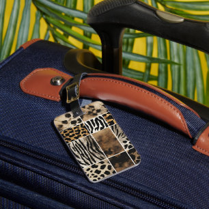 Animal Print - Double-Sided Luggage Tag