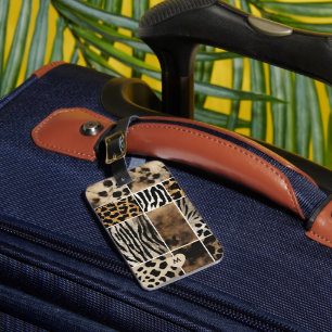 Animal Print - Double-Sided Luggage Tag