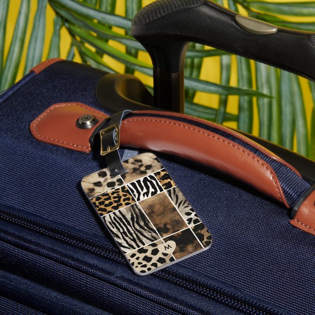 Animal Print - Double-Sided Luggage Tag (Front Insitu 1)