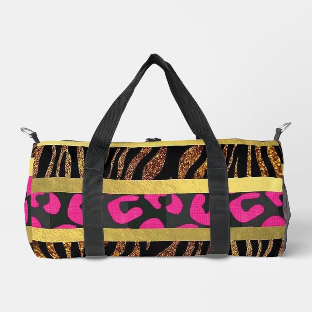 Animal Print Duffle Bag (Front)