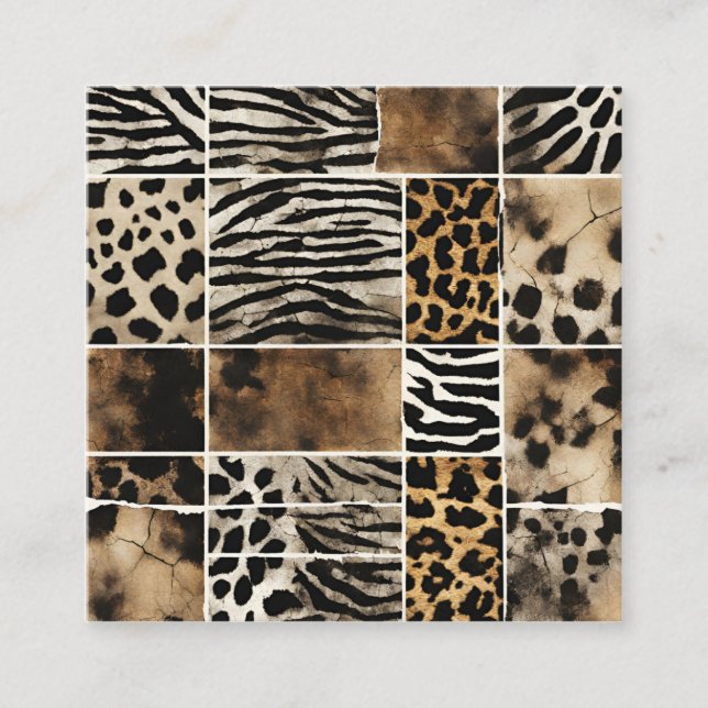Animal Print - Enclosure Card  (Front)