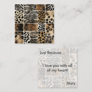 Animal Print - Enclosure Card