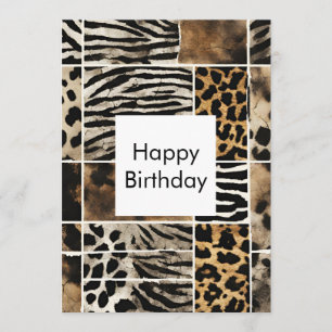 Animal Print - Flat Card