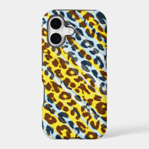 Animal print fur skin of leopard yellow stripes 2