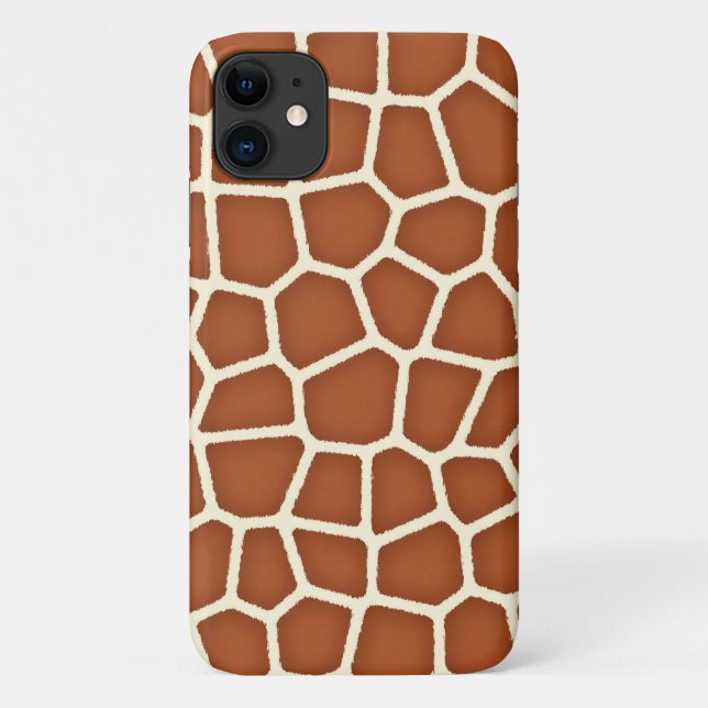 Animal Print, Giraffe in Shades of Copper Brown Case-Mate iPhone Case (Back)