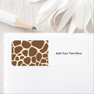 Animal Print (Giraffe Pattern) - Brown Yellow