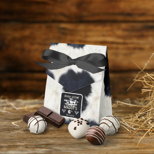 Animal Print Holy Cow Birthday Favour Box