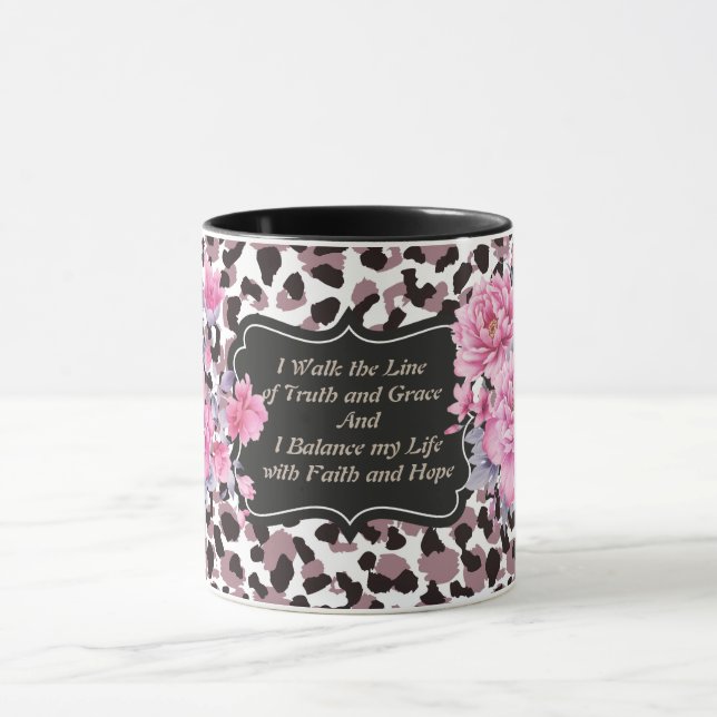 Animal Print I Walk the Line Mug (Center)