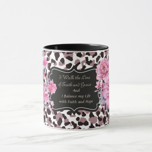 Animal Print I Walk the Line Mug (Center)