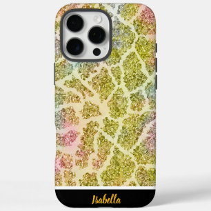 Animal print-inspired watercolor iPhone 16 pro max case
