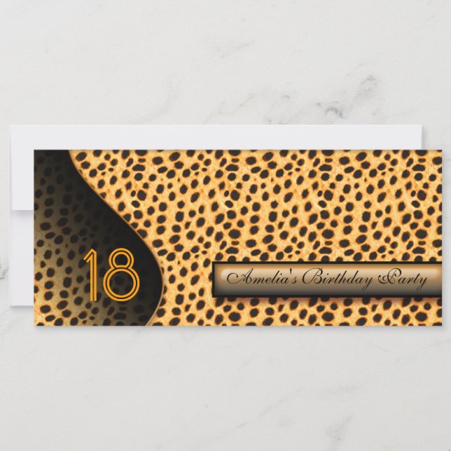 Animal Print Invitation (Front)