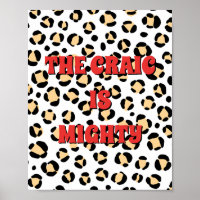 Animal print irish The craic is mighty Poster