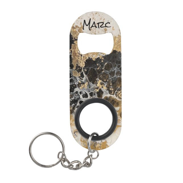 Animal Print Keychain Bottle Opener (Front)