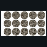 Animal Print - Large Circle Adhesive<br><div class="desc">Animal Print - Large Circle Adhesive 
Design 02
A perfect little gift!</div>
