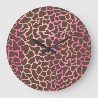Animal Print Large Clock