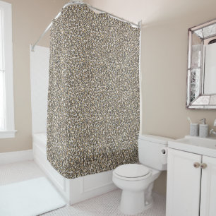 Animal Print Leopard Chic Bathroom Decor Shower Curtain